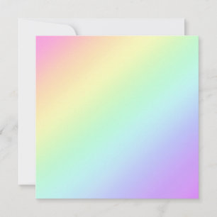 Tarjeta Pequeña Gradiente de arco iris diagonal pastel