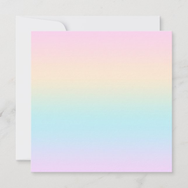 Tarjeta Pequeña Gradiente de color Pastel (Anverso)