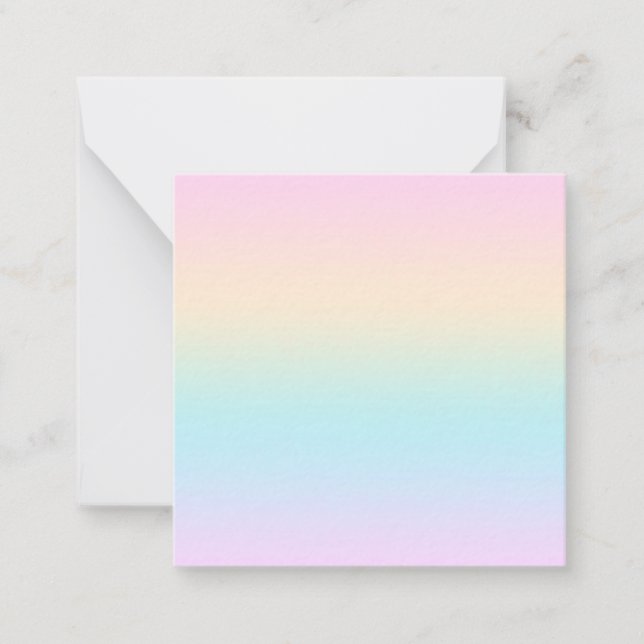 Tarjeta Pequeña Gradiente de color Pastel (Anverso)