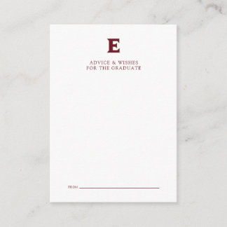 Tarjeta Pequeña Graduación de la Universidad de Elon