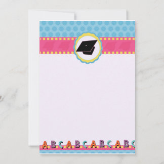 Tarjeta Pequeña Graduación de puntos singulares en preescolar/jard