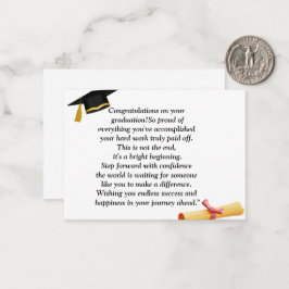 Tarjeta Pequeña Graduación - Diseño universal para todas las edade