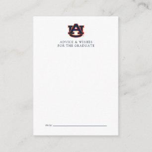 Tarjeta Pequeña Graduación universitaria de Auburn   Auburn Tigers