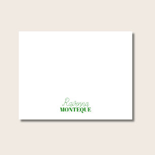 Tarjeta Pequeña Graduación Verde Bosque Moderno Nombre Personaliza