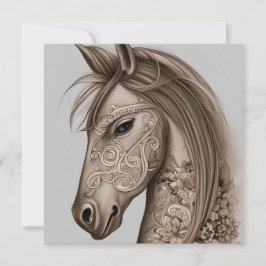 Tarjeta Pequeña Gráfico de caballos