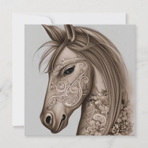 Tarjeta Pequeña Gráfico de caballos