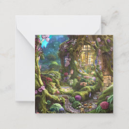 Tarjeta Pequeña Gráfico forestal de las islas Fairyland