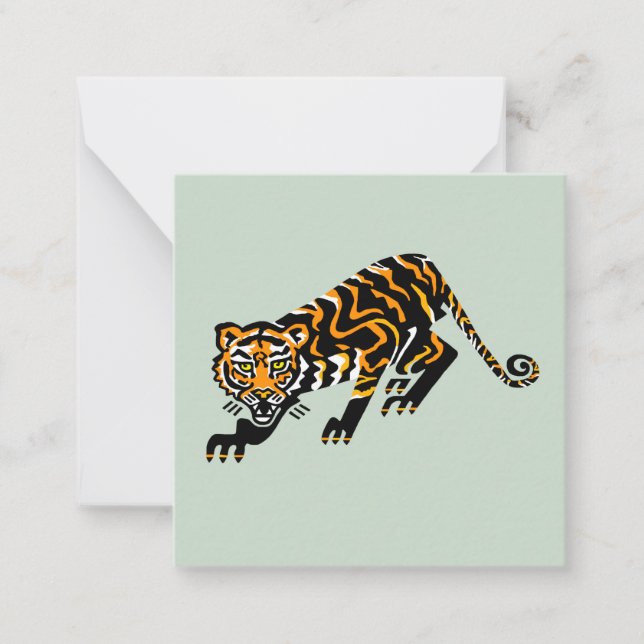 Tarjeta Pequeña Gran gatito gráfico de Guay - TIGER - Amante de lo (Anverso)