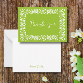 Tarjeta Pequeña Green Talavera gracias