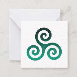 Tarjeta Pequeña Green Triskele