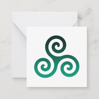 Tarjeta Pequeña Green Triskele