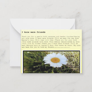 Tarjeta Pequeña Greeting card a set of 10  'I know were friends'