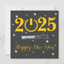 Tarjeta Pequeña Grey Card  Happy new Year