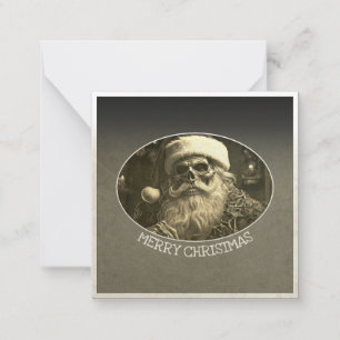 Tarjeta Pequeña Grim Navidad - Santa Esqueleto  65609