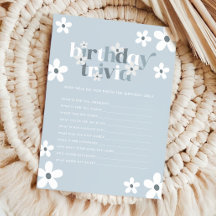 Groovy Retro Daisy Chicas Primera Trivia de Cumple