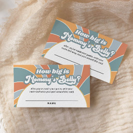 Tarjeta Pequeña Groovy Retro qué grande es lo que supongo el Belly