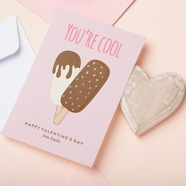 Tarjeta Pequeña Guay As Ice Cream Kids Classroom Valentines (Subido por el creador)