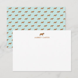 Tarjeta Pequeña Guay Bulldog Personalizado Gracias