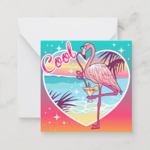 Tarjeta Pequeña Guay Flamingo