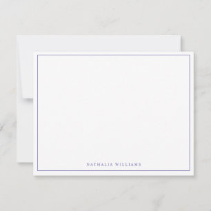 Tarjeta Pequeña Guión Básico minimalista Muy Peri Monograma