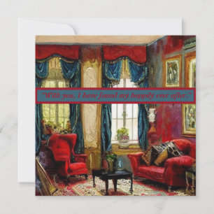 Tarjeta Pequeña Guión caligráfico: "Amor elegante"