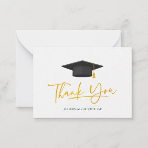 Tarjeta Pequeña Guión de graduación 2026 Gracias