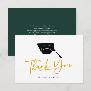 Tarjeta Pequeña Guión de graduación 2026 Gracias