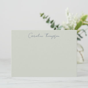 Tarjeta Pequeña Guion de Manuscrito Moderno Nombre Personalizado S