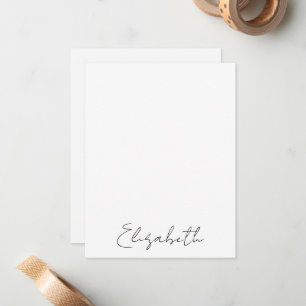 Tarjeta Pequeña Guion de nombre personalizado escrito a mano elega