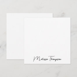 Tarjeta Pequeña Guión Minimalista moderno personalizado