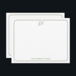 Tarjeta Pequeña Guión Monograma Bonito Familia Estacionamiento Ver<br><div class="desc">Este diseño presenta un borde doble delgado con espacio para un monograma de guión de bonito en la parte superior y nombre/texto en la parte inferior. Haga clic en el botón personalizar si desea ajustar los elementos de diseño y/o modificar el texto. En nuestra tienda, zazzle.com/store/doodlelulu, podrá encontrar variantes de...</div>