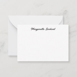 Tarjeta Pequeña Guión retro vintage mínimo