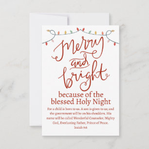 Tarjeta Pequeña Guión rojo de la flor y la flor noche santa de los