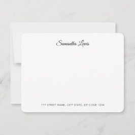 Tarjeta Pequeña Guion simple elegante profesional personalizado