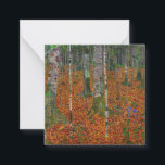 Tarjeta Pequeña Gustav Klimt - Birch Wood<br><div class="desc">Madera Birch - Gustav Klimt,  Oil on Canvas,  1903</div>