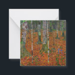 Tarjeta Pequeña Gustav Klimt - Birch Wood<br><div class="desc">Madera Birch - Gustav Klimt,  Oil on Canvas,  1903</div>