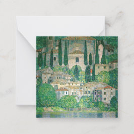 Tarjeta Pequeña Gustav Klimt - Iglesia de Cassone