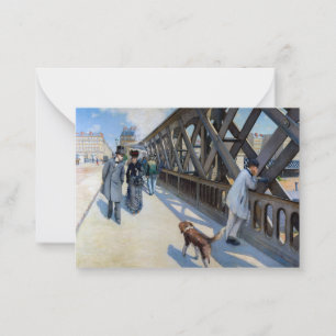 Tarjeta Pequeña Gustave Caillebotte - Le Pont de l'Europe