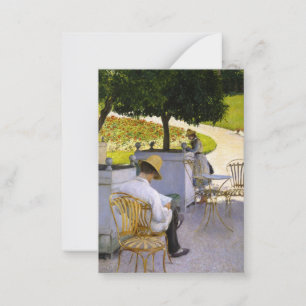 Tarjeta Pequeña Gustave Caillebotte - Los árboles Naranjas