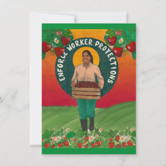 Tarjeta Pequeña Hacer cumplir la protección de los trabajadores: t