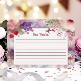 Tarjeta Pequeña Hadas Deseadas Tiempo Cápsula Primera Fiesta de Cu