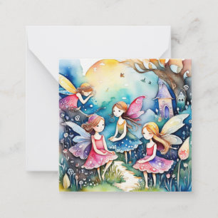 Tarjeta Pequeña Hadas mágicas de las Islas Fairyland