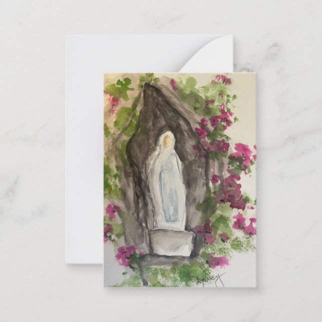 Tarjeta Pequeña Hail Mary Note Card (Anverso)