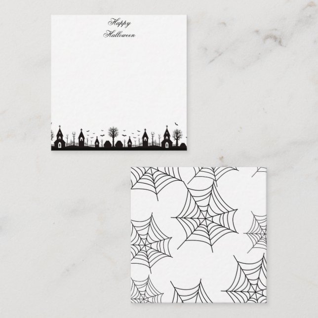 Tarjeta Pequeña Halloween (Anverso / Reverso)