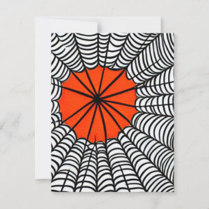 Tarjeta Pequeña Halloween Spider Web