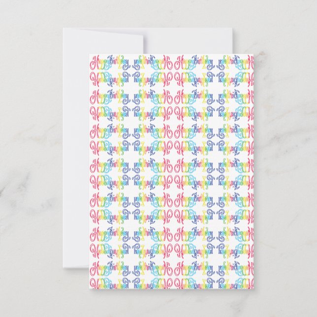 Tarjeta Pequeña Happy Birthday Cards (Anverso)