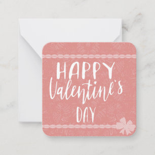 Tarjeta Pequeña Happy Valentine Day NoteCard