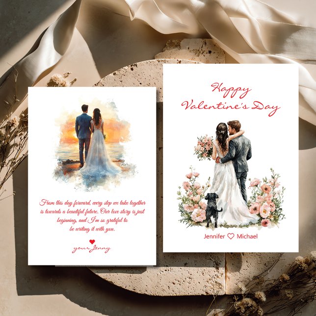 Tarjeta Pequeña happy valentines day 2 photos illustration budget (Subido por el creador)