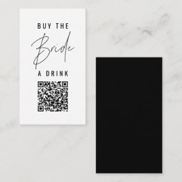 Tarjeta Pequeña HARLOW negrita moderna Comprar a la novia una bebi