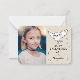 Tarjeta Pequeña Harry Potter | Hedwig | Feliz Día de San Valentín
